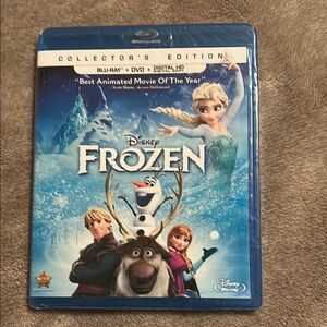 Disney Frozen Collector's Edition Blu-ray DVD in Blue Case